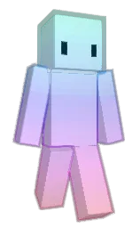 white and black Minecraft skin — Classic model — first worn by RagBom7