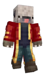 Gron1k's Minecraft skin wearing the Hero cape