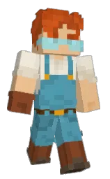 Emande's Minecraft skin wearing the Copper cape