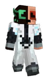white ice and iron Minecraft skin — Slim model — first worn by casatato4