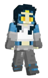 At0mic_Bun's Minecraft skin wearing the Aurora cape