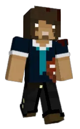 blue charcoal and black pearl Minecraft skin — Classic model