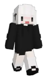 cod gray and hint of red Minecraft skin — Slim model — first worn by Derzzyboi
