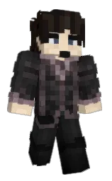 cocoa brown and cod gray Minecraft skin — Classic model — first worn by St1ch3ss