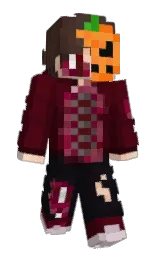 rustic red and cinder Minecraft skin — Slim model — first worn by Trakaitom