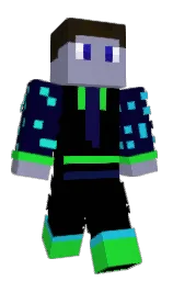 black and black rock Minecraft skin — Classic model