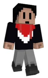 ebony and black Minecraft skin — Classic model — first worn by Slayer351666