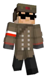 MLKrunsoblock's Minecraft skin wearing the Migrator cape