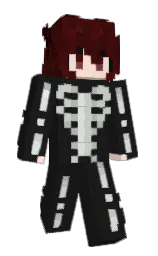 cod gray and aubergine Minecraft skin — Slim model