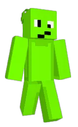 chartreuse and bright green Minecraft skin — Classic model