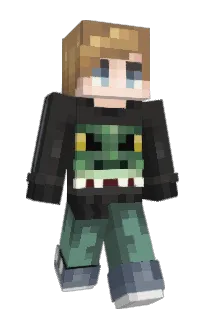 Front of Skroks's skin