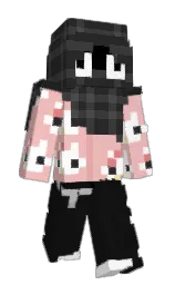 mandys pink and white Minecraft skin — Slim model — first worn by NoahTheBoatGuy