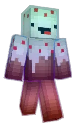 GT8's Minecraft skin wearing the Twisted cape