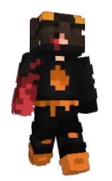 cod gray and fiery orange Minecraft skin — Slim model — first worn by equalss_