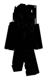 black and cod gray Minecraft skin — Classic model — first worn by LordMetta1711