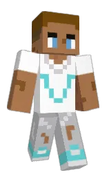 white and santa fe Minecraft skin — Classic model