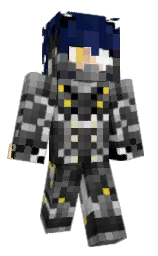 black and deep cove Minecraft skin — Classic model — first worn by SnowPillz