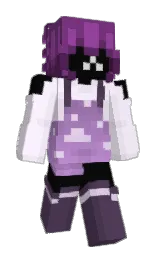 white pointer and cod gray Minecraft skin — Slim model — first worn by femboyservice