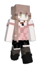provincial pink and black Minecraft skin — Slim model — first worn by Brishu