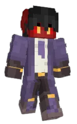 rum and white Minecraft skin — Classic model