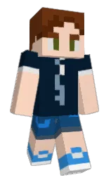 dairy cream and black pearl Minecraft skin — Classic model