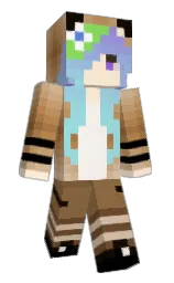 Politowianeczka's Minecraft skin wearing the Pan cape