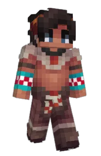 Front of Native's skin