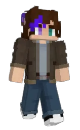taupe and pickled bluewood Minecraft skin — Slim model