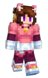 pink salmon and hawkes blue Minecraft skin — Slim model