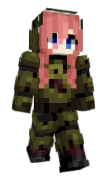 thatch green and mikado Minecraft skin — Slim model
