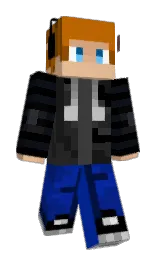 gold sand and black Minecraft skin — Slim model