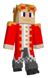 red and emperor Minecraft skin — Classic model