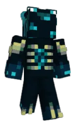 black pearl and tiber Minecraft skin — Classic model — first worn by alefzxk