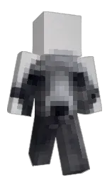pale slate and french gray Minecraft skin — Classic model — first worn by chihiro_nko