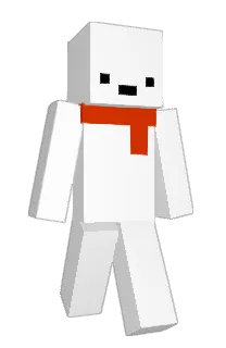 Front of podota's skin