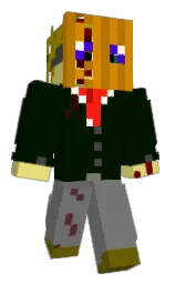 Aske1's Minecraft skin wearing the Zombie Horse cape