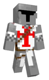gray and white Minecraft skin — Classic model