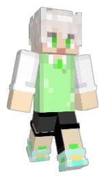 Ayeeii's Minecraft skin wearing the 15th Anniversary cape