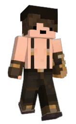 night rider and wax flower Minecraft skin — Slim model — first worn by Bicicletinha