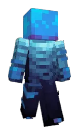 dodger blue and port gore Minecraft skin — Slim model