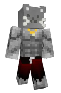 Front of Trembc's skin