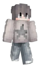fedora and dusty gray Minecraft skin — Classic model — first worn by Mustua