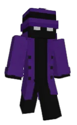 Danail8588's Minecraft skin wearing the Purple Heart cape