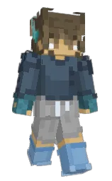 silver chalice and blue bayoux Minecraft skin — Slim model — first worn by dudeman104
