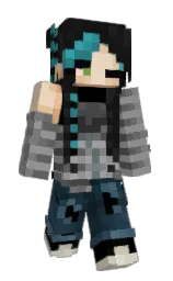 dusty gray and emperor Minecraft skin — Slim model — first worn by lottsat