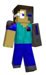 black and husk Minecraft skin — Classic model — first worn by Flamefive