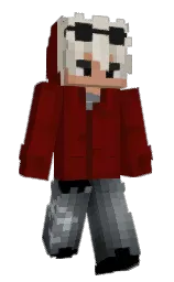 Vaylorex's Minecraft skin wearing the Purple Heart cape