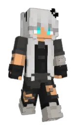 timberwolf and silver Minecraft skin — Slim model — first worn by W1nterTime