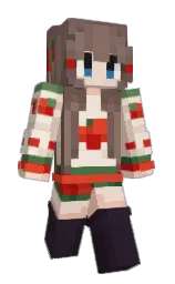 bleached cedar and ferra Minecraft skin — Slim model