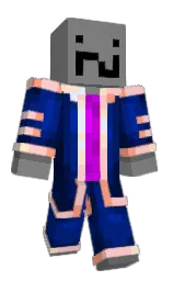 gray and stratos Minecraft skin — Classic model — first worn by Gibbitt